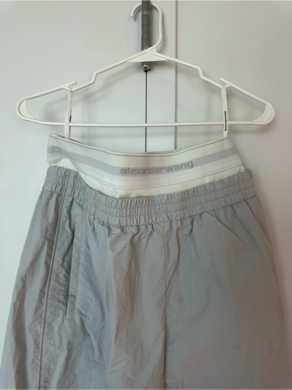 Alexander Wang Light Gray Elastic pants